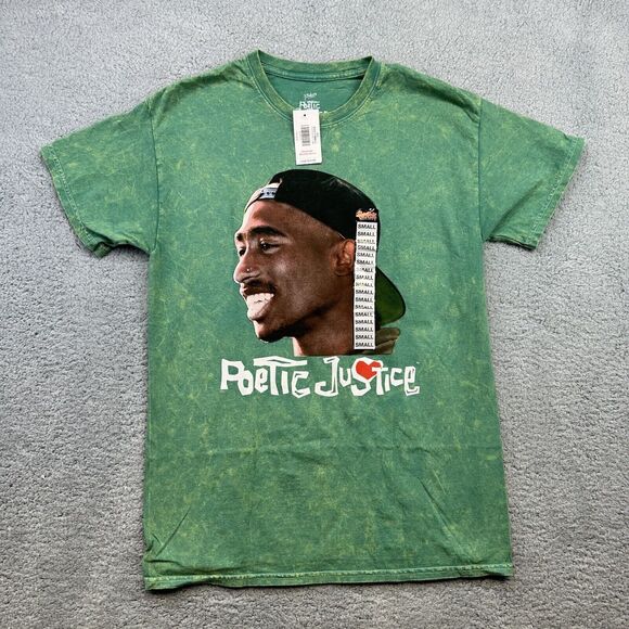 Tupac T-Shirt Mens 2PAC‎ Poetic Justice Movie 90s Style Hip Hop Rap Size Small - Picture 1 of 8
